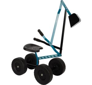 small foot Bagger mit Rädern blau